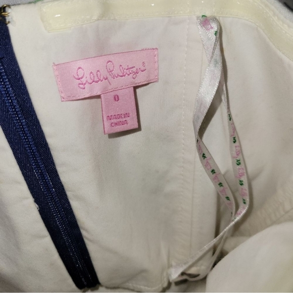 Lilly Pulitzer Floral Strapless Dress Size 0 - Picture 6 of 7